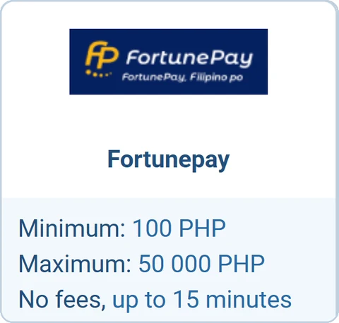 1xBet deposit via Fortunepay, Philippines