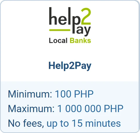 1xBet deposit via Help2Pay, Philippines