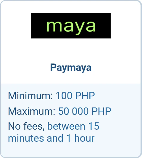 1xBet withdrawal via Maya (Paymaya), Philippines